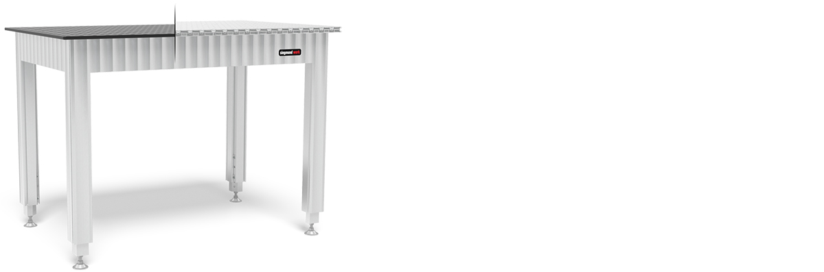 Werkbank Varianten Stahl und Aluminium