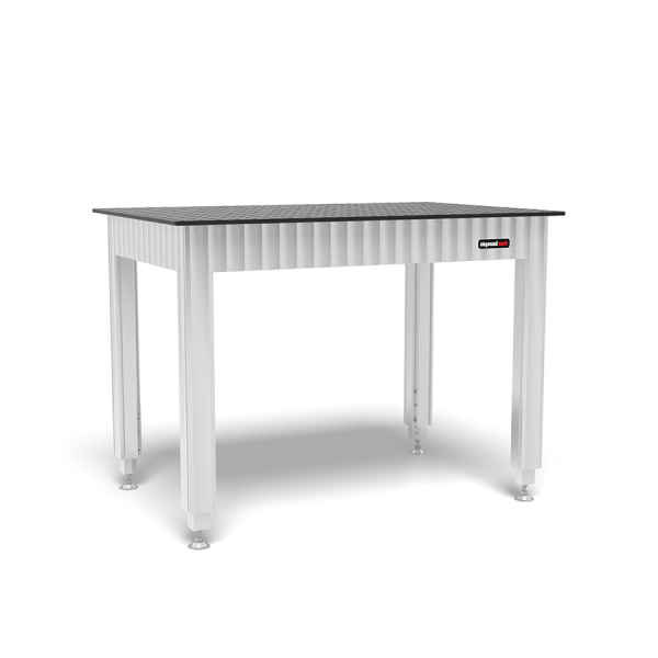 Siegmund Workbench height adjustable with steel plate 1200x800