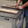 Siegmund Workbench height adjustable with steel plate 1200x800
