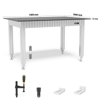 Siegmund Werkbank mit Stahlplatte 1500x1000...