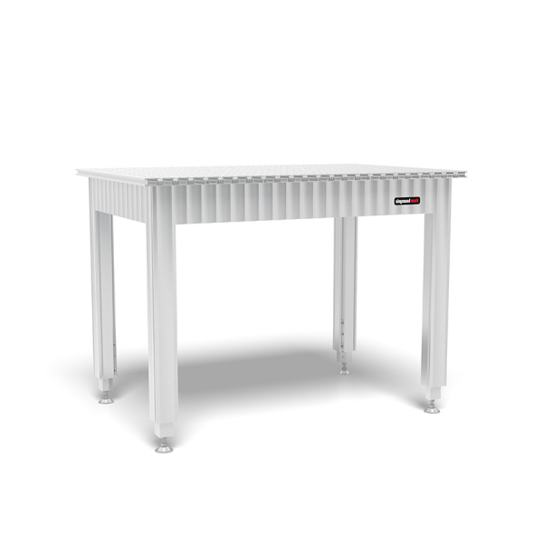 Siegmund Werkbank mit Alu Tischprofilen 1200x800 höhenverstellbar
