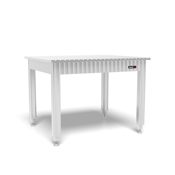 Siegmund Workbench height adjustable with aluminum table profiles 1200x1000