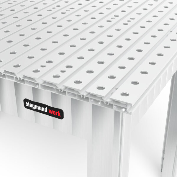 Siegmund Werkbank mit Alu Tischprofilen 1200x1000 höhenverstellbar