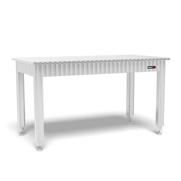 Siegmund Workbench height adjustable with aluminum table profiles 1600x800