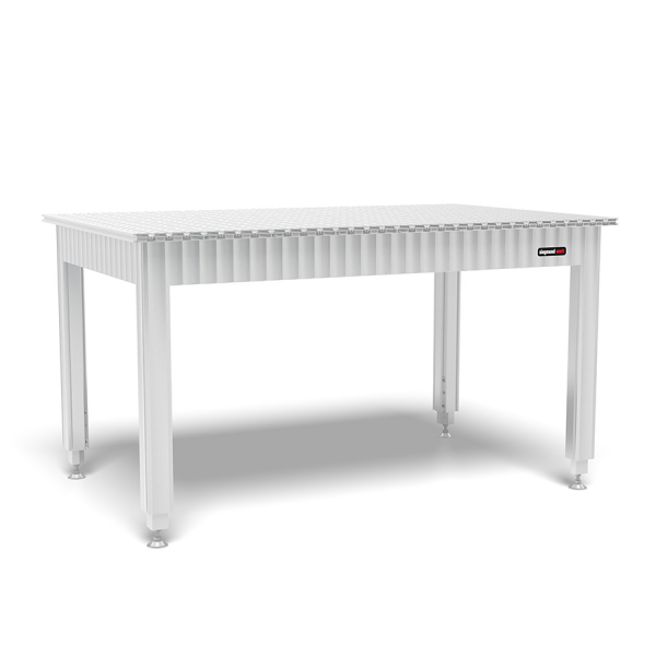Siegmund Werkbank mit Alu Tischprofilen 1600x1000 höhenverstellbar