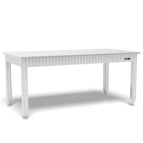 Siegmund Werkbank mit Alu Tischprofilen 2000x700 höhenverstellbar
