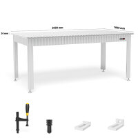 Siegmund Werkbank mit Alu Tischprofilen 2000x1000...