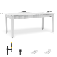Siegmund Workbench with aluminum table profiles 2000x1000...