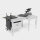 Machine table 600x800 for workbench with aluminum table profiles