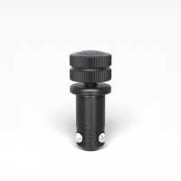 S16 Hand clamping bolt without slot double - burnished