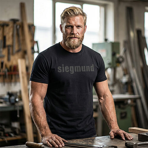 Siegmund All Black T-Shirt XXL