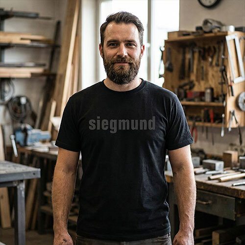 Siegmund All Black T-Shirt XXL